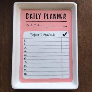 Rae Dunn Daily Planner tray